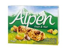Alpen tyčinky Ovoce a ořechy 5 x 28 g