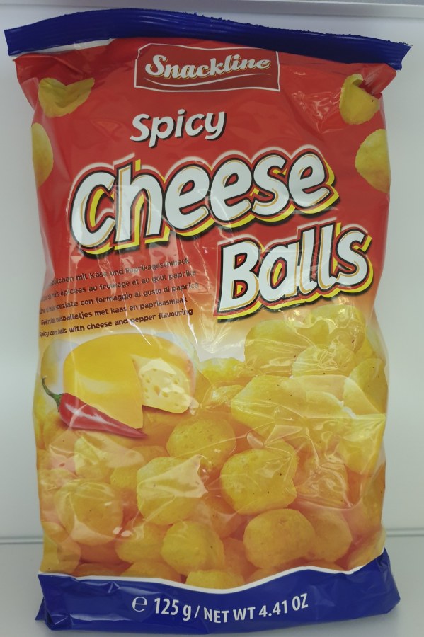 Spicy cheese balls snack 125 g - Delikatesy, dárky Delikatesy