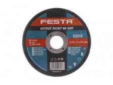 Kotouč řezný na kov 115 x 1,2 x 22,2 mm FESTA (balení 5 ks)