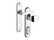 Kování bezpečnostní R1/O klika/madlo 90 mm vložka chrom nerez 0100 (R 4043550M)