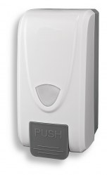 Zásobník - dávkovač na tekuté mýdlo 1000 ml bílá ( NS69851)