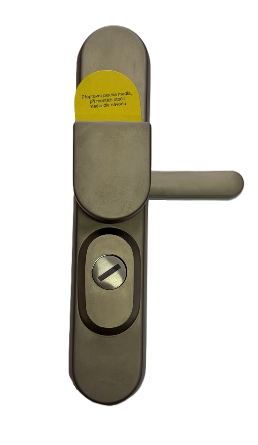 Kování bezpečnostní R1/O klika/madlo 72 mm vložka nikl sat 7500 (R R172MNSO) - Kliky, okenní a dveřní kování, panty Kování dveřní Kování dveřní bezpečnostní, ochranné