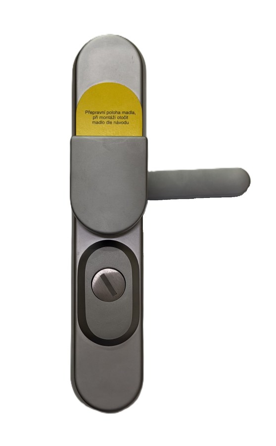 Kování bezpečnostní R1/O klika/madlo 72 mm chrom sat 7400 s překrytím (R R172OMCSBV) - Kliky, okenní a dveřní kování, panty Kování dveřní Kování dveřní bezpečnostní, ochranné