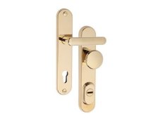 Kování bezpečnostní R1/O klika/knoflík 72 mm vložka titan zlatá 8000 (R R172OKTZ)