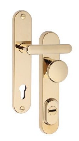 Kování bezpečnostní R1/O klika/knoflík 72 mm vložka titan zlatá 8000 (R R172OKTZ) - Kliky, okenní a dveřní kování, panty Kování dveřní Kování dveřní bezpečnostní, ochranné