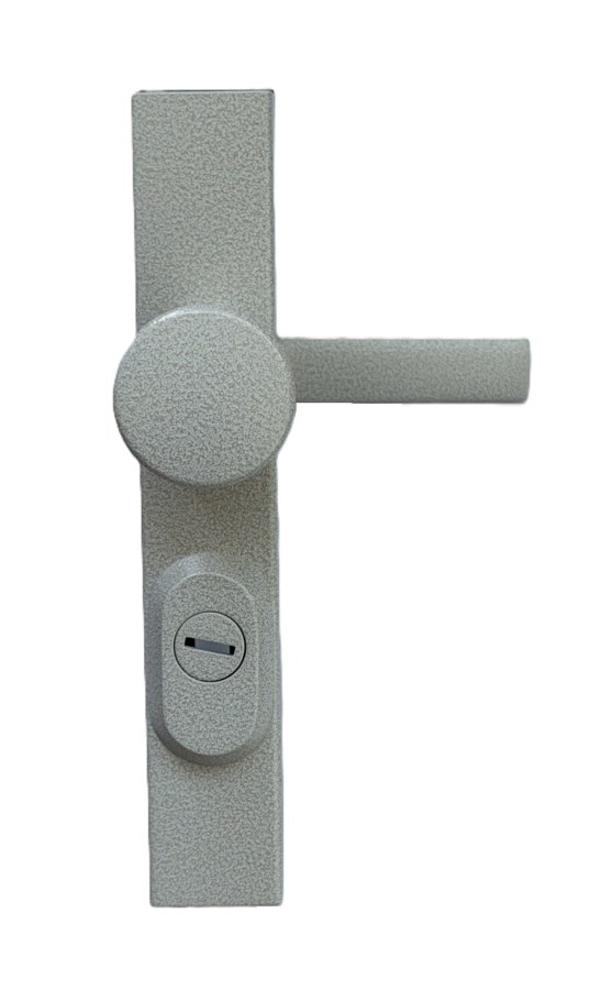 Kování bezpečnostní R1 klika/knoflík 72 mm vložka antik bílá AB s překrytím (R R172DAB) - Kliky, okenní a dveřní kování, panty Kování dveřní Kování dveřní bezpečnostní, ochranné