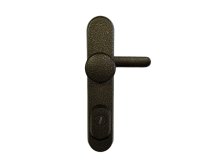 Kování bezpečnostní R1/O klika/knoflík 90 mm antik zlatá AZ s překrytím (R R1OKAZ)