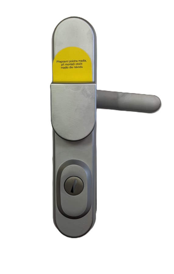 Kování bezpečnostní R1/O klika/madlo 90 mm chrom sat 7400 (R R1OMCRS)