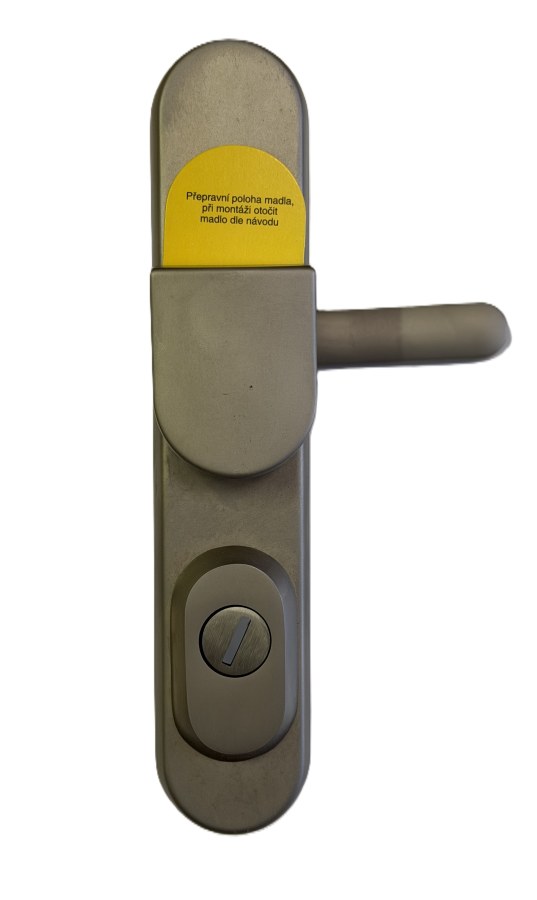 Kování bezpečnostní R1/O klika/madlo 90 mm vložka nikl sat 7500 (R R1OMNS) Kování bezpečnostní R1/O klika/madlo 90 mm vložka nikl sat 7500 (R R1OMNS) - Kliky, okenní a dveřní kování, panty Kování dveřní Kování dveřní bezpečnostní, ochranné