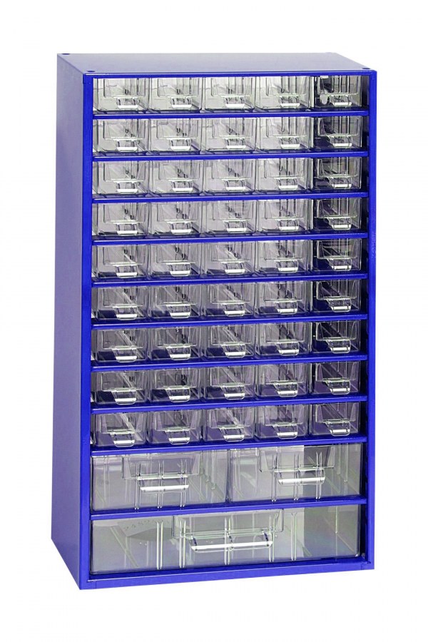 Skříňka 45 x A, 2 x B, 1 x C modrá (MA6744MO) Skříňka 45 x A, 2 x B, 1 x C modrá (MA6744MO) - Vybavení pro dům a domácnost Schránky, pokladny, skříňky Bedny, boxy ukládací, skříňky
