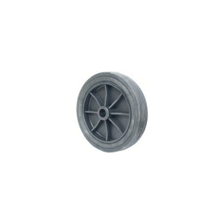Kolečko lehké plastový disk, gumová obruč PDSM 175 x 41 x 20 mm, pevné, nosnost 90 kg