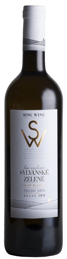 Víno Sylvánské zelené 2019 suché, 0,75 l  č. š. 16-19 z.c.2,2g/l alk.12,5 %