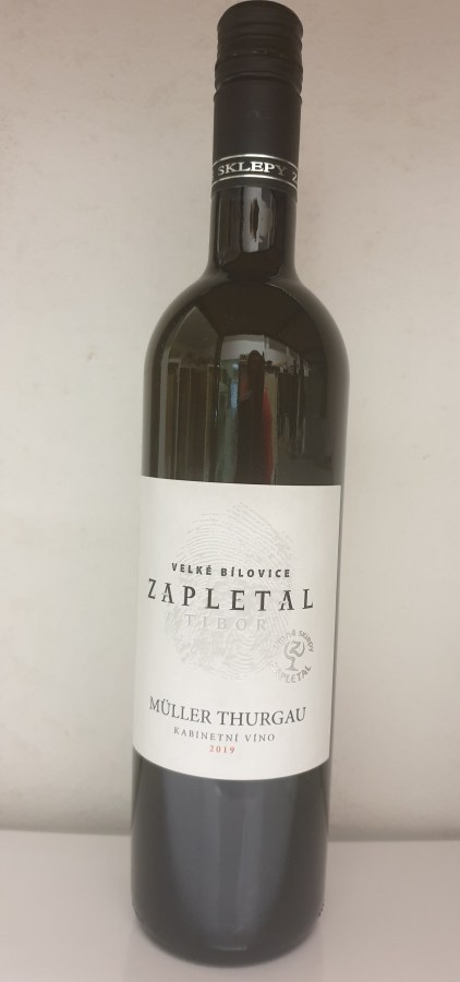 Víno Muller Thurgau 2019 KAB suché, 0,75l č. š. 01-19 alk. 11 %