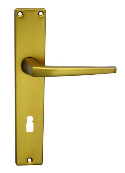 Kování interiérové UNIVERSAL klika/klika 72 mm klíč bronzový elox F4 (C UNI7K4) - Kliky, okenní a dveřní kování, panty Kování dveřní Kování dveřní mezip. hliník, bez PÚ