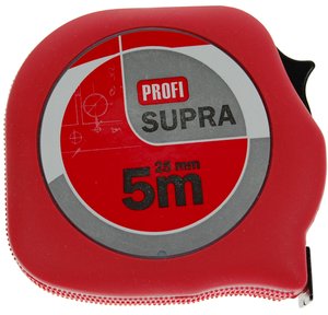 Metr svinovací new SUPRA PROFI 5 m/25 mm EECII (balení 12 ks) - Nářadí ruční a elektrické, měřidla Měřidla Metry svinovací