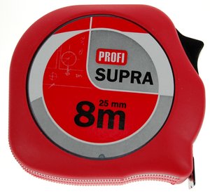 Metr svinovací new SUPRA PROFI 8 m/25 mm EECII (balení 6 ks) - Nářadí ruční a elektrické, měřidla Měřidla Metry svinovací