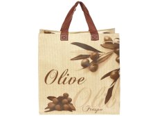 Taška nákupní - Olivy hnědá, ekologická, Natural