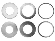 Kroužky redukční k pilovým kotoučům 35x1,4 mm, zredukovaný průměr 32, 30, 25, 20, 18, 16 mm