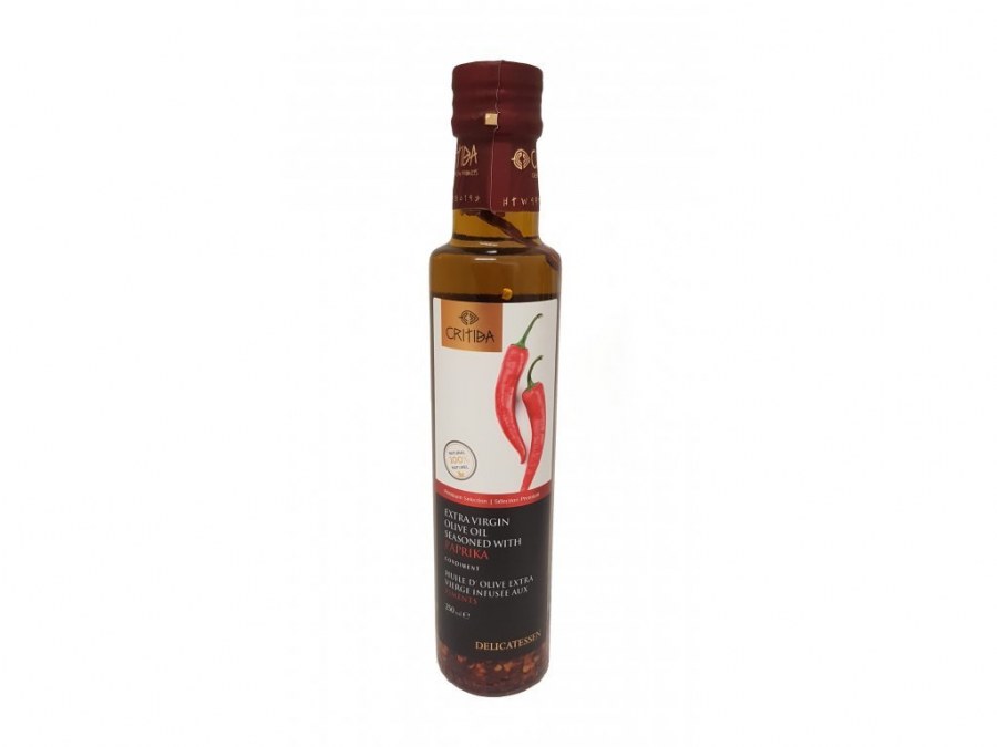 Olej olivový extra panenský s chilli 250 ml CRITIDA - Delikatesy, dárky Delikatesy