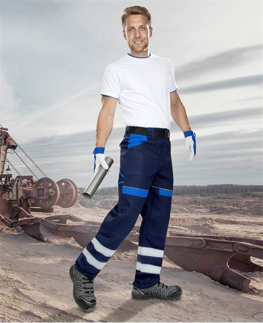 Kalhoty reflexní COOL TREND tmavě modré-světle modré vel. 58 Kalhoty reflexní COOL TREND tmavě modré-světle modré vel. 58 - Pomůcky ochranné a úklidové Pomůcky ochranné Oděvy, bundy, kalhoty, obleky