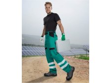 Kalhoty reflexní COOL TREND zelené vel. 58