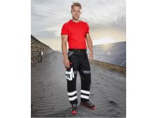 Kalhoty reflexní COOL TREND černo-šedé vel. 58