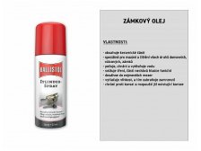 Olej (mazadlo) zámkový sprej v blistru 50 ml BALLISTOL