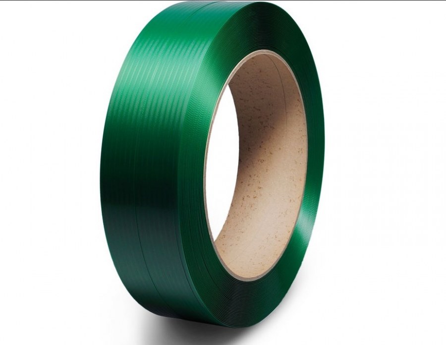 Páska vázací PET 15,5 x 0,9, 406 mm, 1250 m, zelená, embasovaná