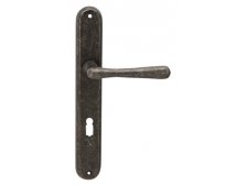 Kliky se štíty ELEGANT 90 mm na klíč rustikal K