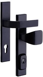 Kování bezpečnostní RX1 ASTRA klika/madlo 90 mm vložka černá mat 6200 - Kliky, okenní a dveřní kování, panty Kování dveřní Kování dveřní bezpečnostní
