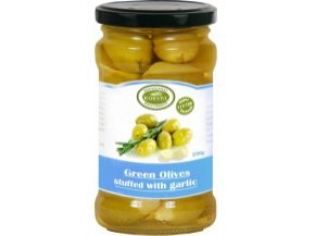 Olivy zelené plněné česnekem COLOSSAL 290 g ve skle - Delikatesy, dárky Delikatesy