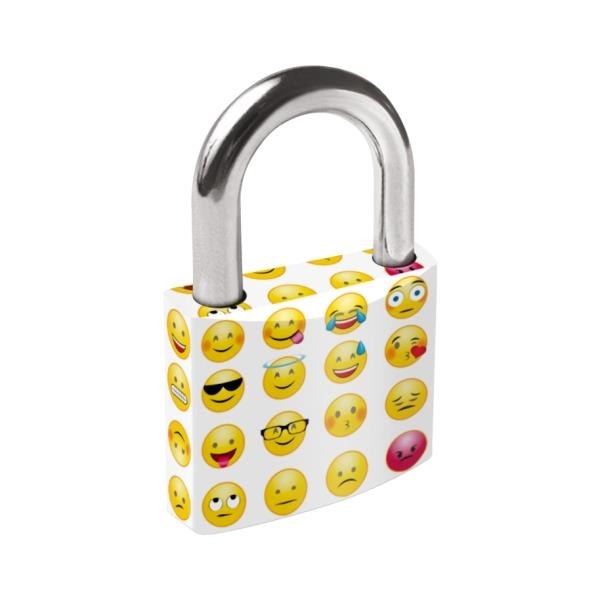 Zámek visací Emoji střední bezpečnost - Vložky,zámky,klíče,frézky Zámky visací Zámky visací obyčejné
