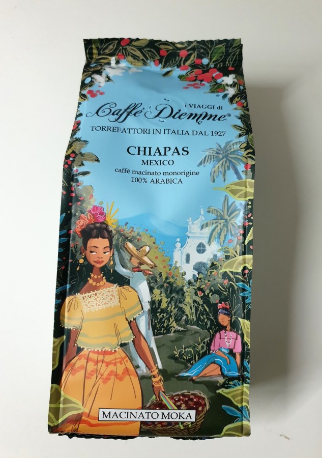 Káva CHIAPAS MEXICO GROUND MOKA, mletá 200 g Diemm - Delikatesy, dárky Káva, čaj, nealkoholické nápoje