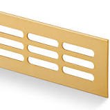 Mřížka 100 x 1000 mm zlatý elox - Vybavení pro dům a domácnost Stavební prvky Mřížky větrací