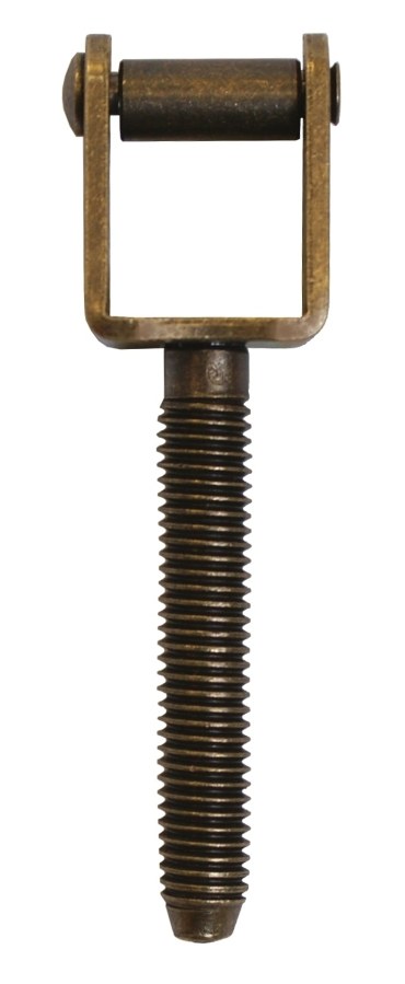 Skoba okenní k zašroubování M8 x 50, stará mosaz - Kliky, okenní a dveřní kování, panty Kování okenní Obrtlíky, skoby, okenní přísl.