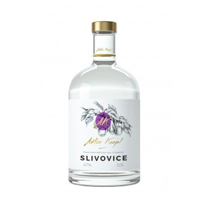 Slivovice 47%, 0,5 l Anton Kaapl - Whisky, destiláty, likéry Pálenka