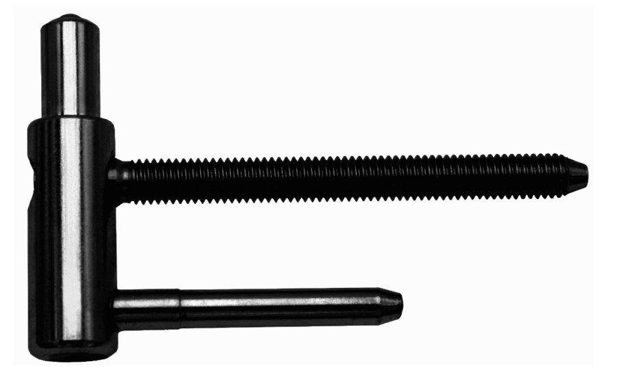 Závěs dveřní TRIO 15 SD M8 x 80 spodní díl, pravo-levý, zinek, lak černý RAL9005 (balení 50 ks) - Kliky, okenní a dveřní kování, panty Závěsy (panty) Závěsy dveřní