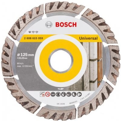 Kotouč diamantový UNIVERSAL 10/125 mm - Brusivo, vrtáky, závitořezy, kartáče Brusné a řezací materiály Kotouče diamantové