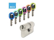 Vložka bezpečnostní EURO SECURE ES.40/40.nikl BT3 + rozlišovače