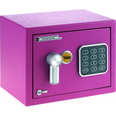 Sejf YALE safe mini růžový YSV/170/DB1/P - Vybavení pro dům a domácnost Schránky, pokladny, skříňky Pokladny, trezory