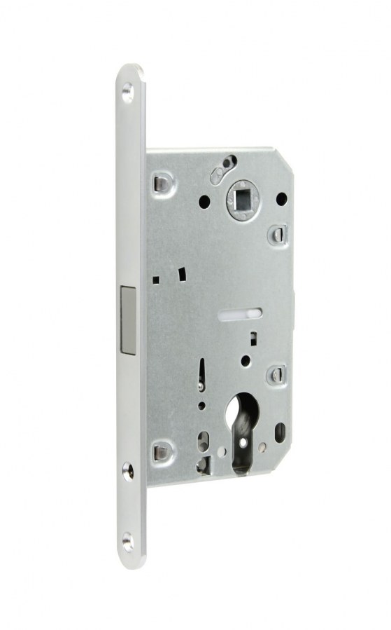 Zámek zadlabací magnetický EN.M01.PZ.85.50.18.CHM.PL, pravolevý, pro dřevěné interierové dveře - Vložky,zámky,klíče,frézky Zámky zadlabací, přísl. Zámky zadlabací dveřní