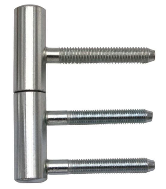 Závěs dveřní 80/10 M8 22/M7 kompletní závěs, pravo-levý, broušený + zinek modrý Závěs dveřní 80/10 M8 22/M7 kompletní závěs, pravo-levý, broušený + zinek modrý - Kliky, okenní a dveřní kování, panty Závěsy (panty) Závěsy dveřní