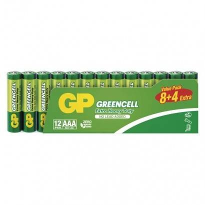 Baterie zinkovaná B1210F - GP GREENCELL AAA (balení 12 ks) Baterie zinkovaná B1210F - GP GREENCELL AAA (balení 12 ks) - Vybavení pro dům a domácnost Baterie - monočlánky, příslušenství