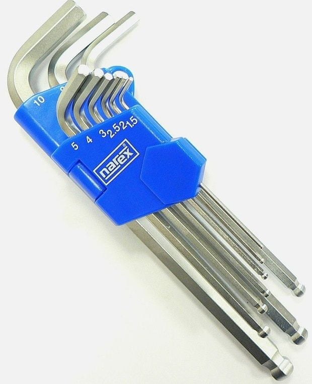Sada klíčů 9-ti dílná imbusová, s kuličkou, palcová 1/16"-3/8" Sada klíčů 9-ti dílná imbusová, s kuličkou, palcová 1/16"-3/8" - Nářadí ruční a elektrické, měřidla Nářadí elektrické Brusky elektrické, přísl.