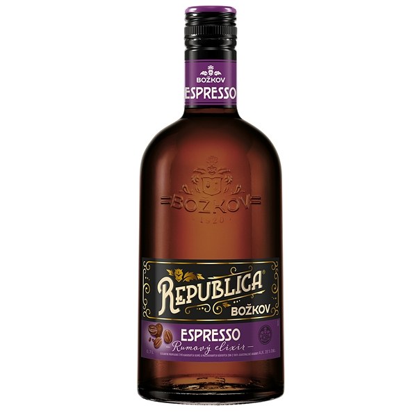 Rum Republica Espresso 35 % 0,7l - Whisky, destiláty, likéry Rum