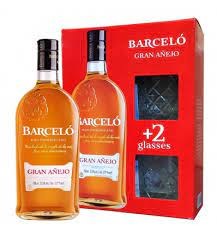Ron Barceló Gran Anejo + dvě skleničky 37,5 %, 0,7 l - Whisky, destiláty, likéry Rum