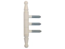 Závěs třídílný 14 x 60 UR01 M8/34,5 kompletní závěs, pravo-levý, bílý