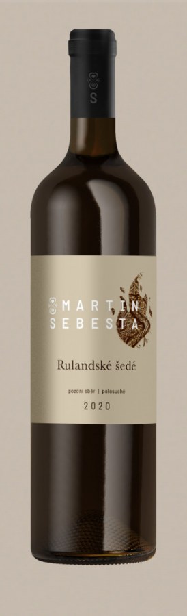 Víno Rulandské šedé PS 2020 polosuché, 0,75 l č.š. 13-20, alk. 12,5 - Víno tiché Tiché Bílé