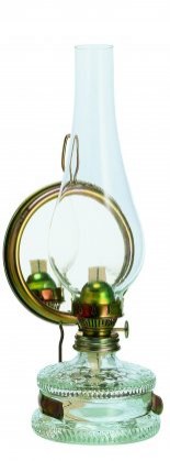 Lampa petrolejová s cylindrem zrcadlová 8“ (MA0062)