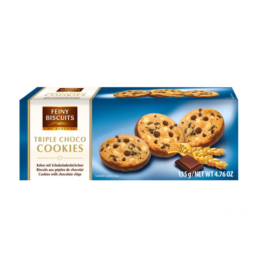 Sušenky s čokoládovými lupínky 135 g Sušenky s čokoládovými lupínky 135 g - Delikatesy, dárky Čokolády, bonbony, sladkosti